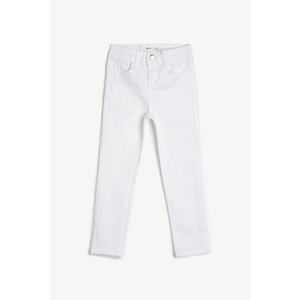 Koton Men's White Pocket Detail Jeans vyobraziť