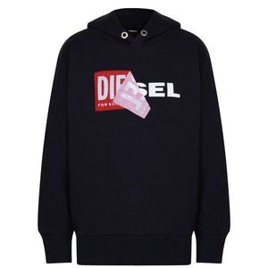 Diesel Salby Peel Hooded Logo Sweatshirt vyobraziť