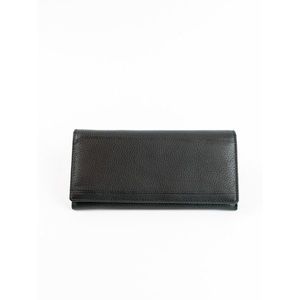 Leather men´s oblong black wallet vyobraziť