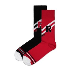 Replay Ponožky Casual Sport Logo&Stripes 2Prs Banderole - Black/Red vyobraziť