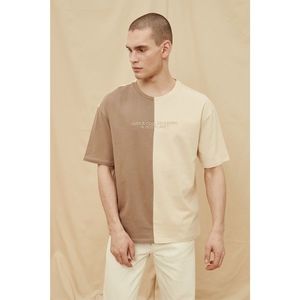 Trendyol Brown Men's 100% Organic Cotton T-Shirt vyobraziť