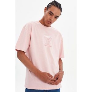 Trendyol Powder Men's Wide Cut Short Sleeve Printed T-Shirt vyobraziť