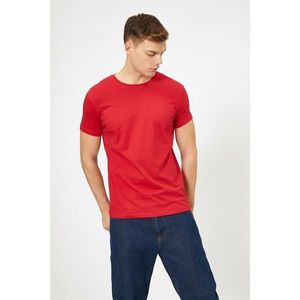 Koton Men's Red Crew Neck T-Shirt vyobraziť