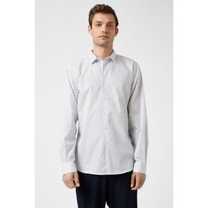 Koton Men's White Patterned Shirt vyobraziť