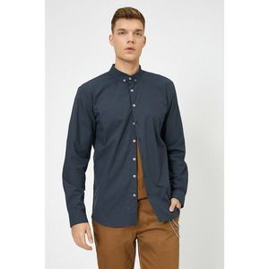 Koton Men's Navy Blue Patterned Shirt vyobraziť