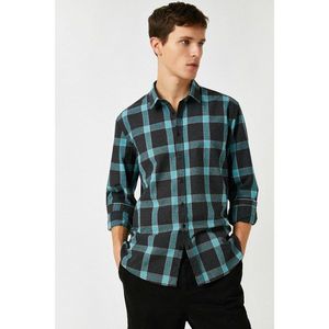 Koton Plaid Classic Collar Long Sleeve Shirt vyobraziť