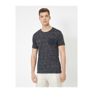 Koton Men's Navy Short Sleeve T-Shirt vyobraziť