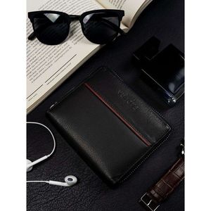 BADURA Black men´s genuine leather wallet vyobraziť