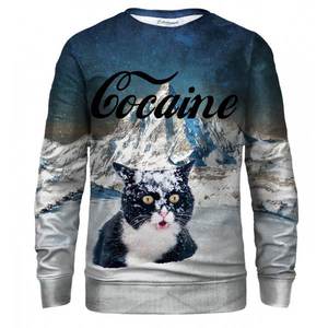 Bittersweet Paris Unisex's Cocaine Cat Sweater S-Pc Bsp017 vyobraziť