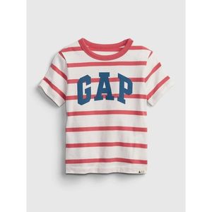 GAP Dětské tričko Logo stripe t-shirt vyobraziť