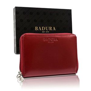 BADURA Red genuine leather men´s wallet vyobraziť