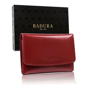 BADURA Red leather wallet for men vyobraziť