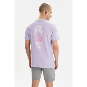 Trendyol Lila Men's Regular Fit T-Shirt vyobraziť