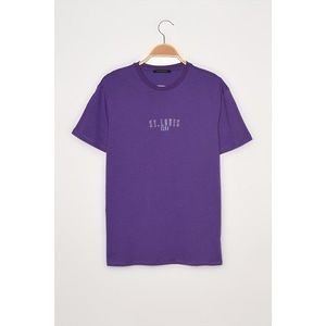 Trendyol Men's Purple Regular Fit Short Sleeve T-Shirt vyobraziť
