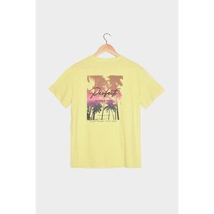 Trendyol Yellow Men's Regular Fit Printed Short Sleeve T-Shirt vyobraziť