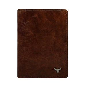 Men´s vertical wallet made of genuine brown leather vyobraziť