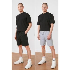 Trendyol MulticolorEd Men's Regular Fit 2 Pack Shorts & Bermuda vyobraziť