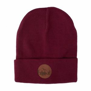 Kabak Unisex's Hat Beanie Cotton Burgundy-30036D vyobraziť