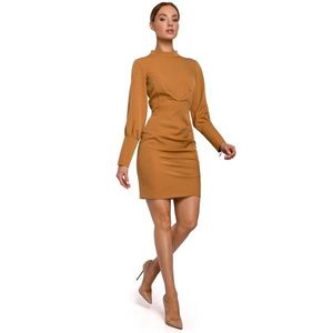 Made Of Emotion Woman's Dress M546 Cinnamon vyobraziť