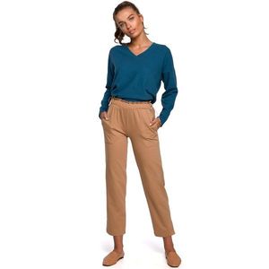 Stylove Woman's Trousers S228 Cappuccino vyobraziť