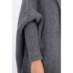 Hooded sweater with batwing sleeve graphite vyobraziť