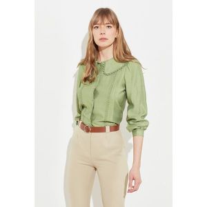 Trendyol Mint Lace Detailed Shirt vyobraziť