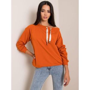 RUE PARIS Women´s dark orange sweatshirt vyobraziť