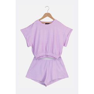 Trendyol Lilac Towel Pajamas Set vyobraziť