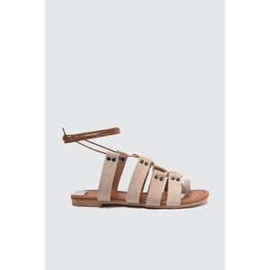 Trendyol Mink Lace-Up Women Sandals vyobraziť