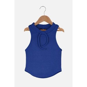 Trendyol Navy Knitted Sports Blouse vyobraziť