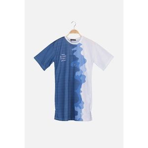 Trendyol Navy Blue Knitted Tunic T-shirt vyobraziť