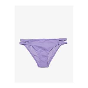 Koton Women's Purple Low Waist Bikini Bottom vyobraziť