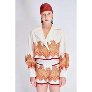 Koton Multicolored Shawl Patterned Crop Jacket vyobraziť