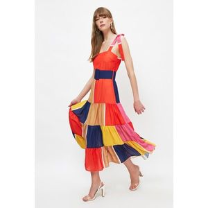 Trendyol Multi Color Belt Dress vyobraziť
