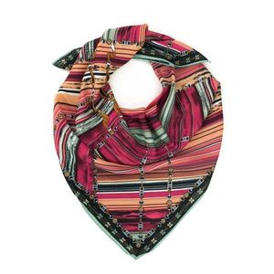 Art Of Polo Woman's Scarf Szq013-2 Orange/Red vyobraziť