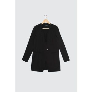 Trendyol Black Single Button Jacket vyobraziť