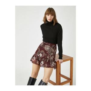 Koton Women Burgundy Skirt vyobraziť