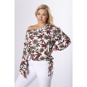 patterned blouse with welt vyobraziť