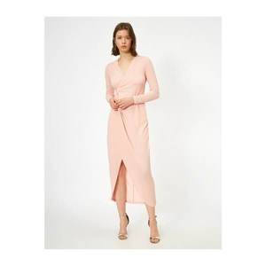 Koton Women's Pink Slit Detail Dress vyobraziť