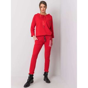 Red cotton sweatpants vyobraziť