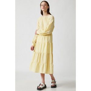 Koton Women Yellow Plaid Dress vyobraziť