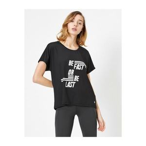 Koton Women's Black T-Shirt vyobraziť