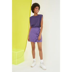 Trendyol Purple Knitted Skirt vyobraziť