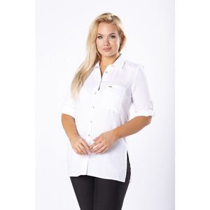 shirt with breast pocket and buttoned sleeves vyobraziť