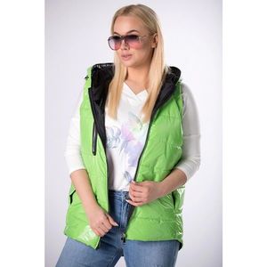 quilted vest with a zipper on the hood vyobraziť