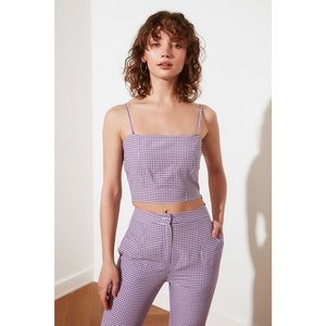 Trendyol Purple Petite Strap Blouse vyobraziť