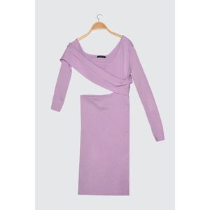 Trendyol Lilac Knitwear Dress vyobraziť