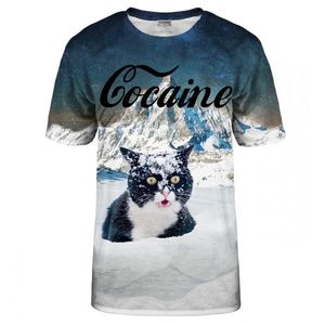 Bittersweet Paris Unisex's Cocaine Cat T-Shirt Tsh Bsp017 vyobraziť