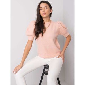 Dusty pink sweater with short sleeves vyobraziť