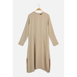 Trendyol Beige Tunic Dress vyobraziť